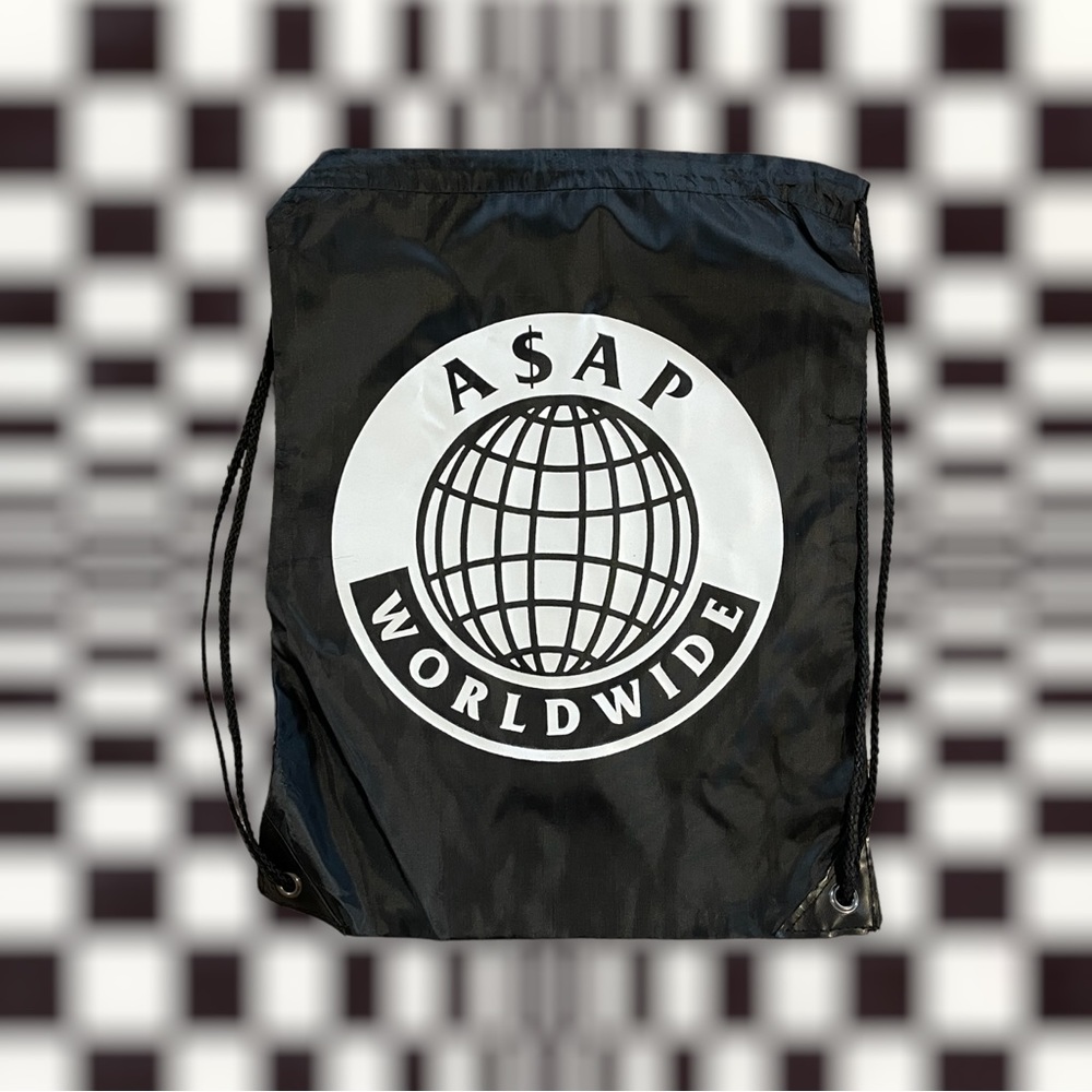 A$AP Worldwide cinch bag black